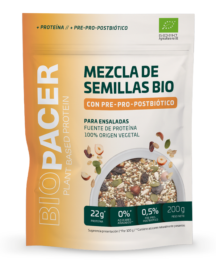 Biopacer mezcla de semillas y frutos secos proteicos con probiótico bio 200g