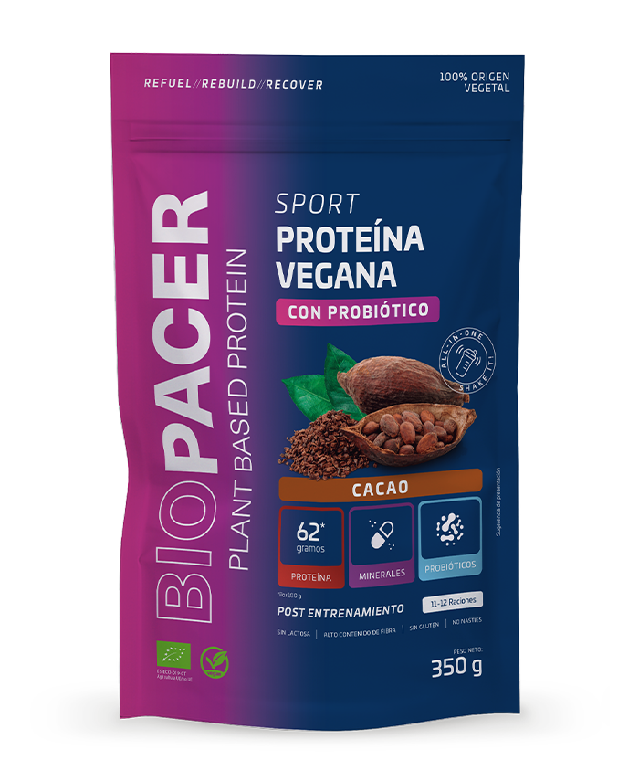 Biopacer Sport Proteínas y probiótico con Cacao Bio 350g