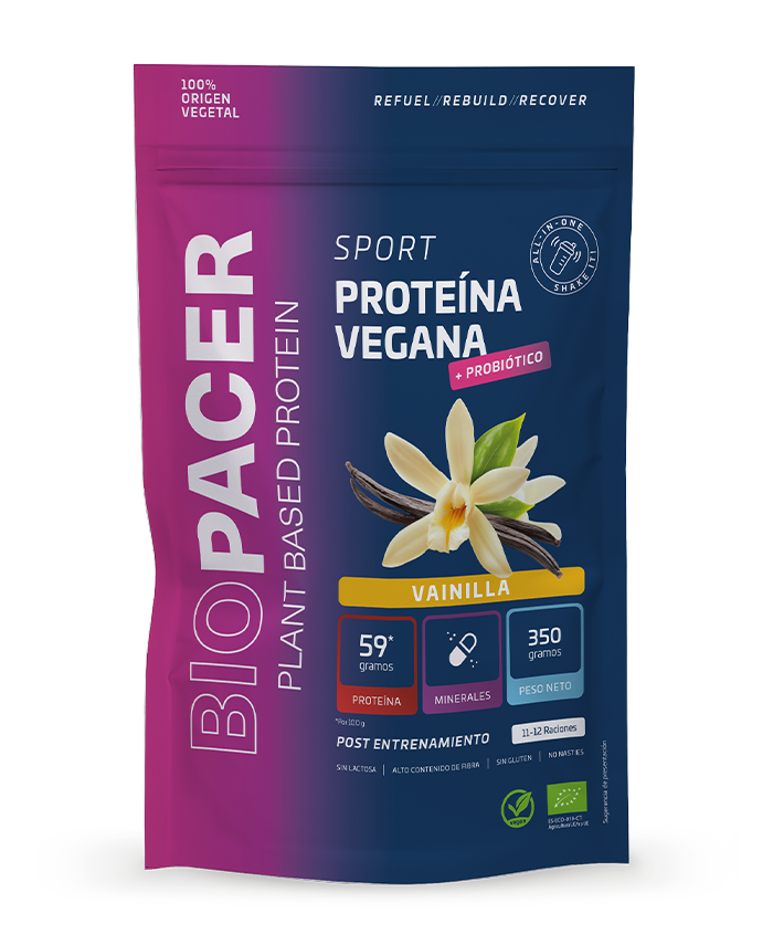 Biopacer Sport Proteínas y probiótico con Vainilla Bio 350g