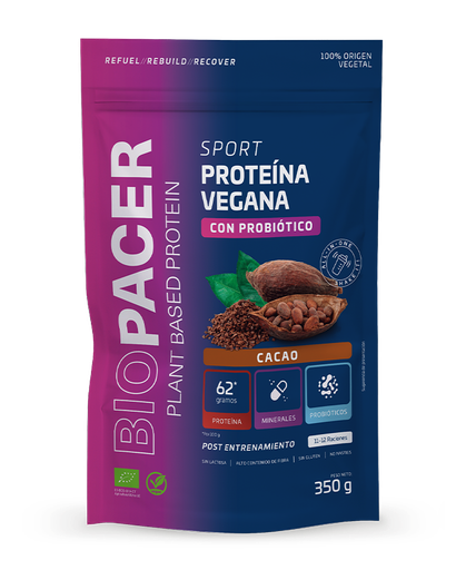 [1000006BPC] Biopacer Sport Proteínas y probiótico con Cacao Bio 350g