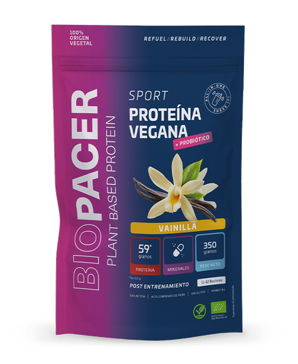 [1000007BPC] Biopacer Sport Proteínas y probiótico con Vainilla Bio 350g